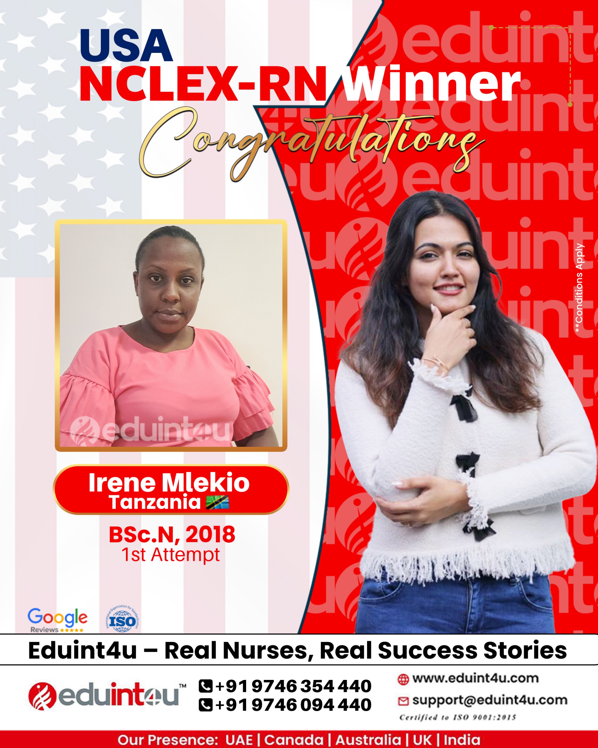 Irene Mlekio NCLEX - 1