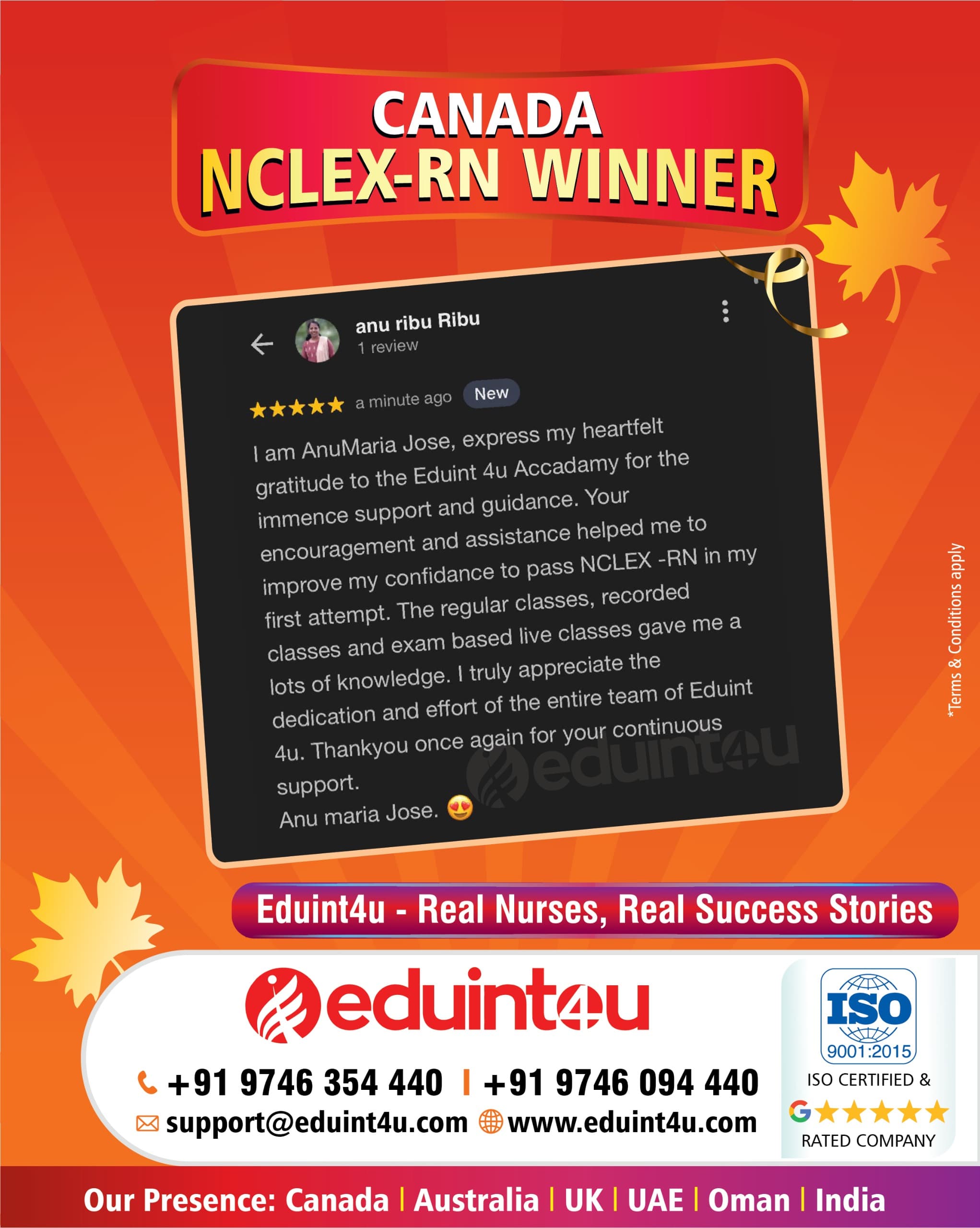 Anu Maria Jose - NCLEX Eduint4u2